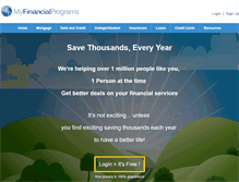 Tablet Screenshot of myfinancialprograms.com
